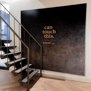 Glanzende Velourstof