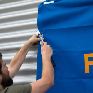 Aluminium outdoor klopframe